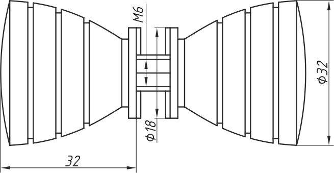 A-SK-30 кноб 32х30 CP?>