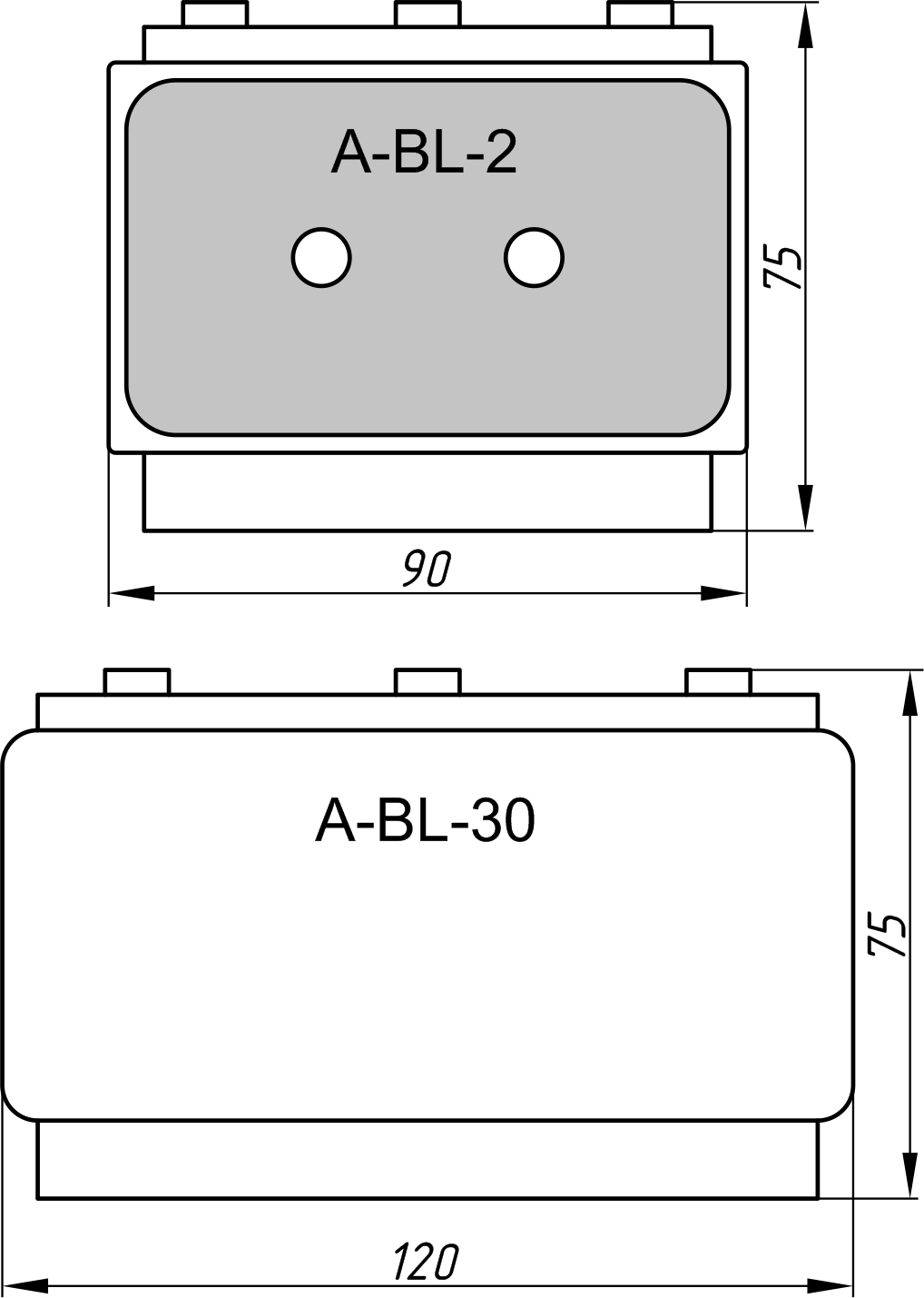 A-BL-1/B профиль для ограждений 3м Al без анода?>