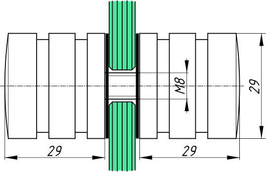 AX-694 кноб 29х29 (Zinc) CP?>
