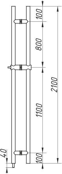 A-OF-H-4 ручка с замком 35х2100 SSS?>