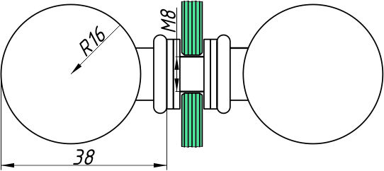 AT-SK-33 кноб 30х30 (Zinc) CP?>