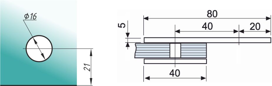 A-703 крепеж стекло-стена 180° 8-10мм (Zinc) CP?>