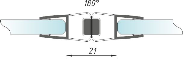 A-PS-40M уплотнитель магнитный 2,2 м, 180° 8мм Black?>