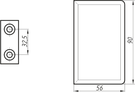 A-306 коннектор стена-стекло 8-10мм (Латунь) CP?>