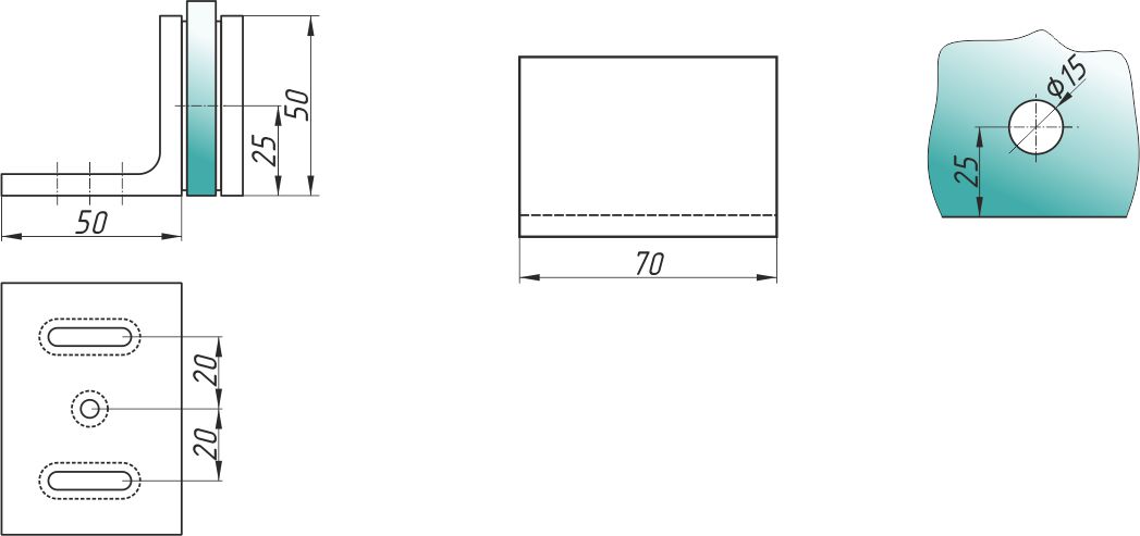 A-L-5302 крепеж стекло-стена 90° (Латунь) BM