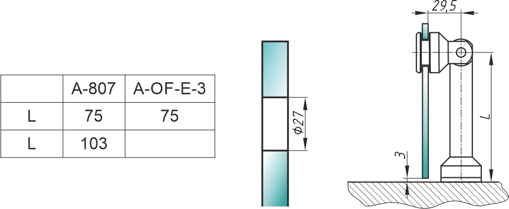 A-OF-E-3 фитинг стекло-стена 90° (75мм) без зенк. SSS?>