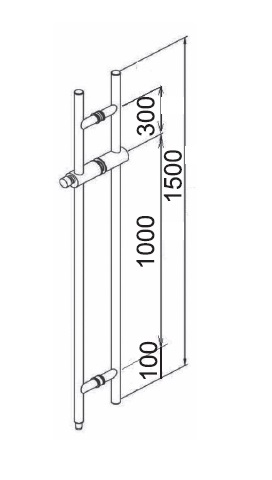 A-OF-H-2 ручка с замком 35х1500 SSS?>