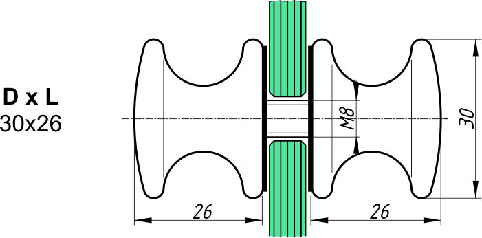 AT-SK-01 кноб 30х26 (Zinc) CP?>