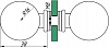 AT-SK-33 кноб 30х30 (Zinc) CP?>